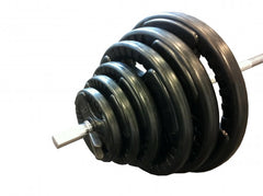 70kg Standard Rubber Coated Barbell Weights Set