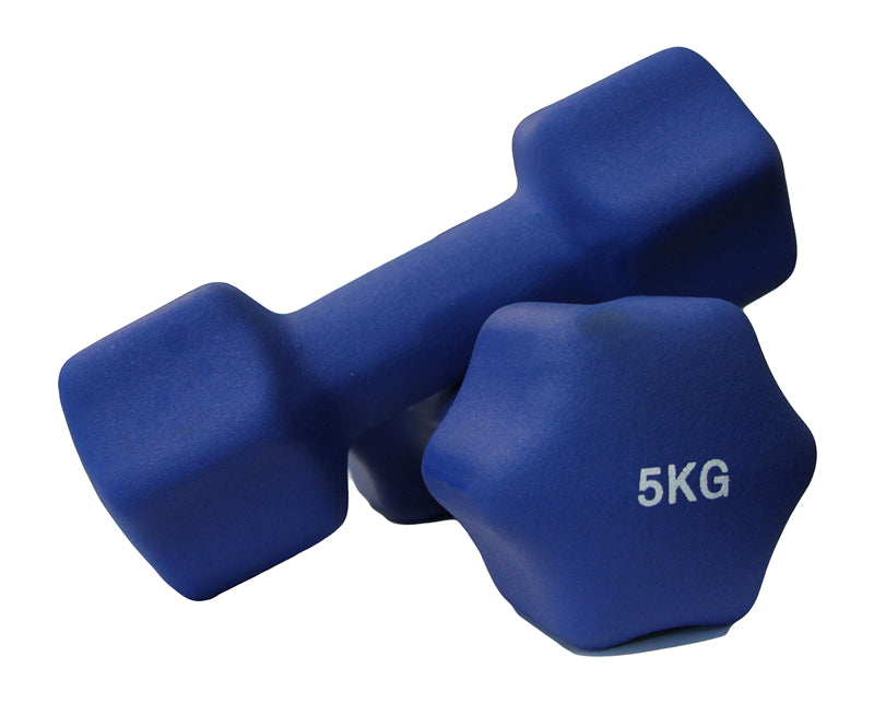 Pair of 5kg Neoprene Dumbbell – Fitness and Sport