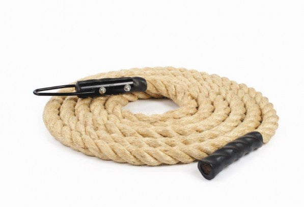 Climbing Rope 7M 1.5 Inch Diameter with Metal Clamp and Poly Ends