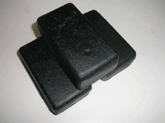 1Kg Cast Iron Block For Weighted Vest
