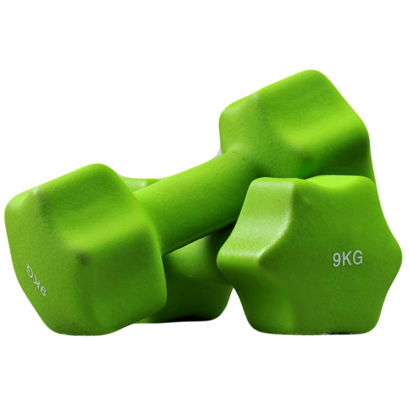Pair of 9kg Neoprene Dumbbell – Fitness and Sport