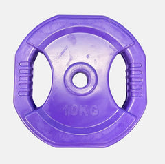 10kg Rubber Coated Body Bump Weight Plate