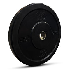 JFIT Black Olympic Bumper Plate 10LB 25LB 35LB 45LB