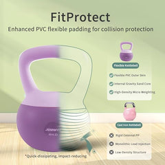 8KG_Soft Kettlebells with Cushioned Impact-Resistant Base