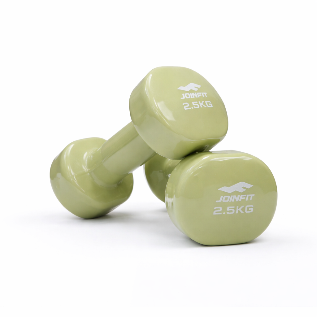 Pair of 2.5kg Vinyl Coated Dumbbell