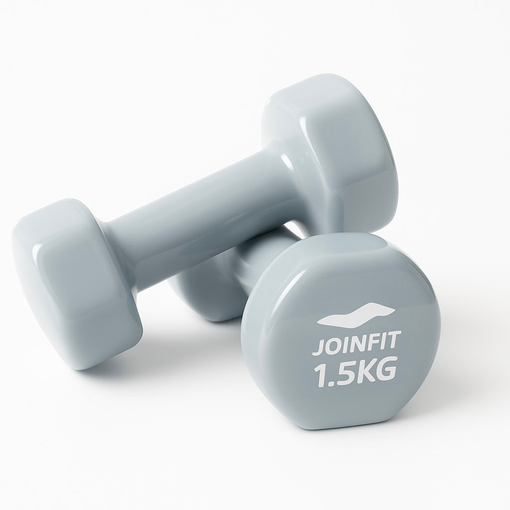Pair of 1.5kg Vinyl Coated Dumbbell