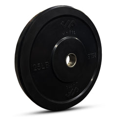 JFIT Black Olympic Bumper Plate 10LB 25LB 35LB 45LB