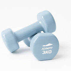 Pair of 3kg Vinyl Coated Dumbbell