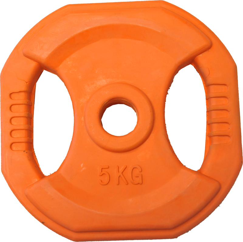 5kg Rubber Coated Body Bump Weight Plate
