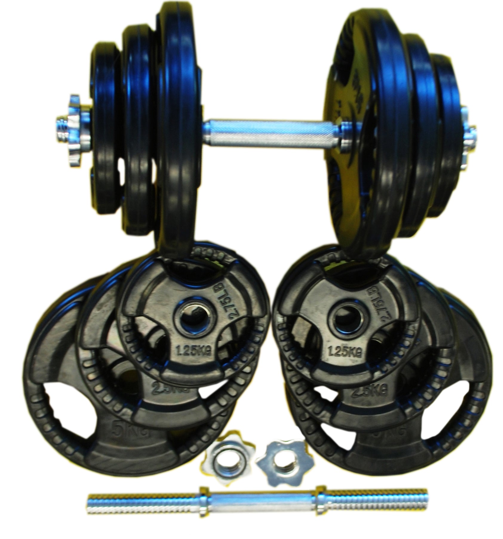 40kg Big W Adjustable Dumbbells 40kg Standard Rubber Dumbbell