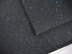 1M*1M Rubber flooring/Rubber Mat/Rubber Tiles Black with blue flakes