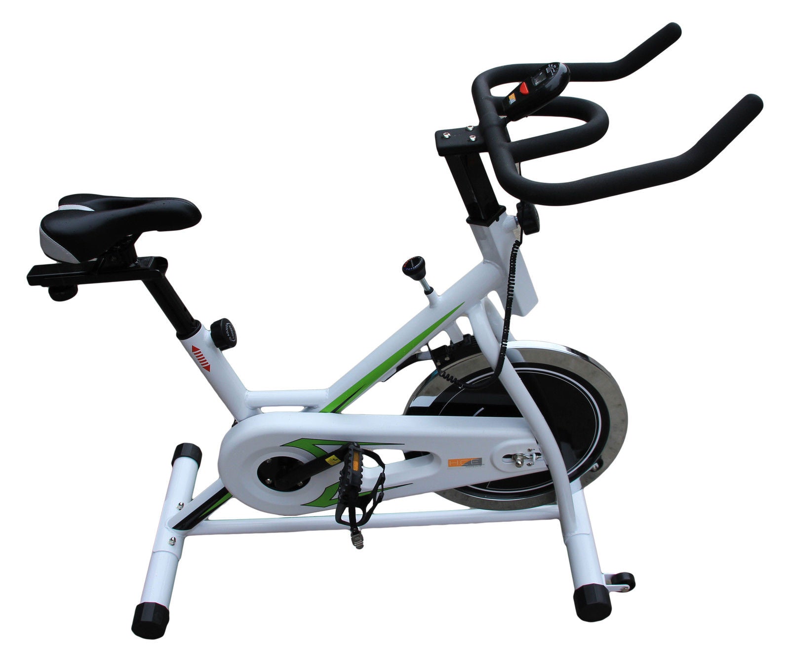 OZ Commercial Spin Flywheel Bike Fully Adjustable For Home Gym Fitness Exercise
